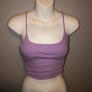 lilac crop top